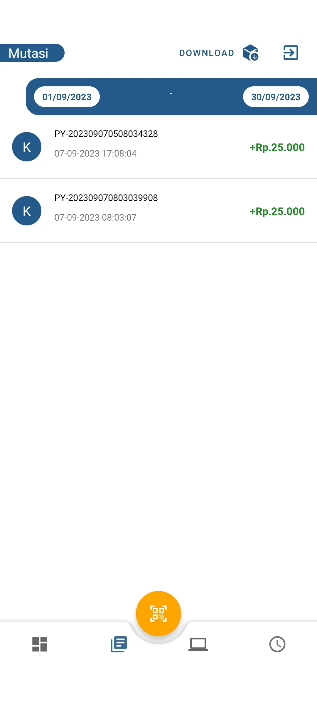 Virtual Account Mobile QR Payment