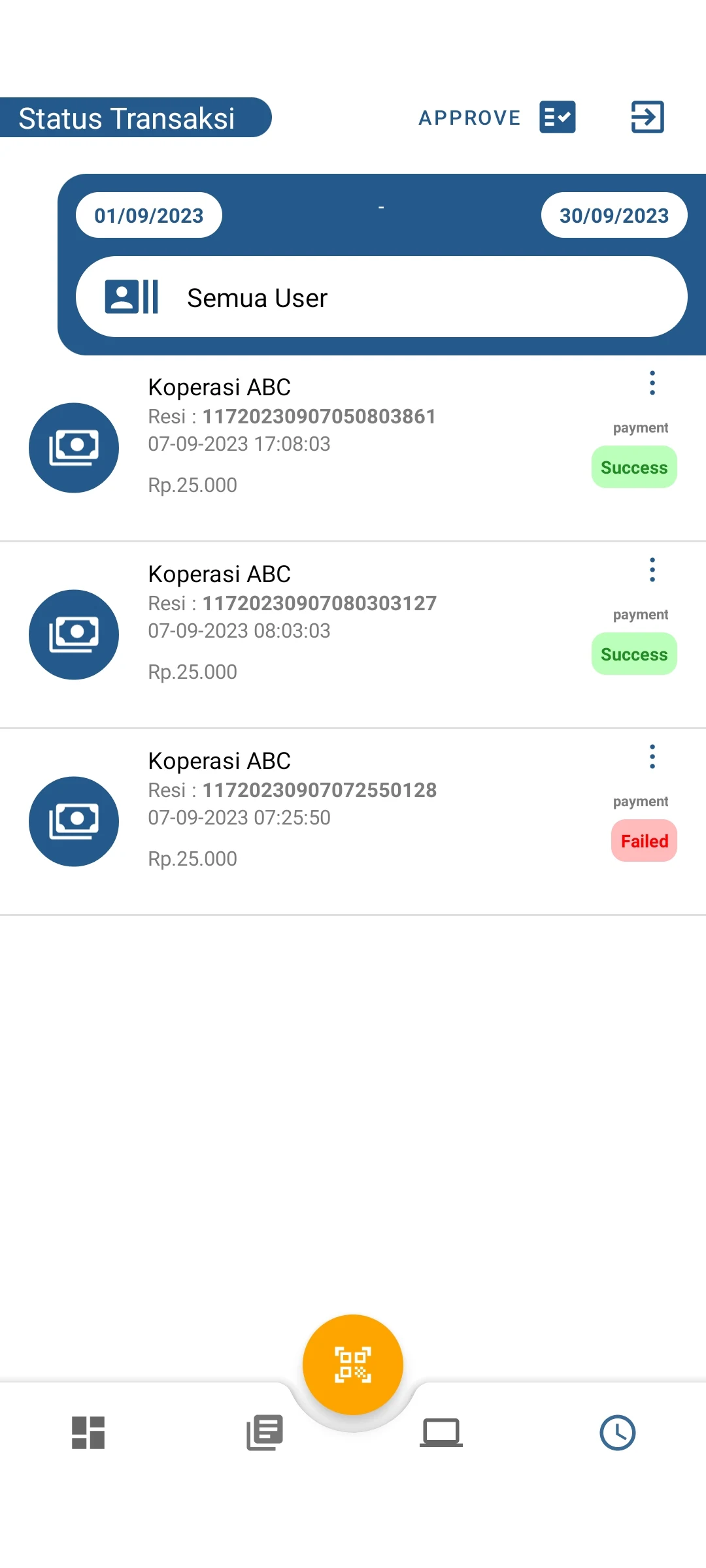 Virtual Account Mobile QR Payment