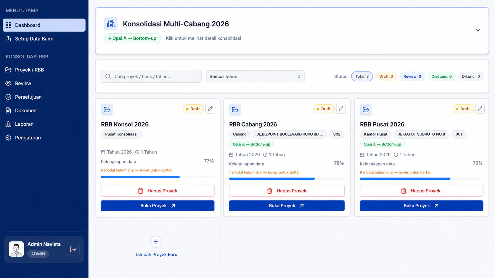 Daftar Proyek RBB