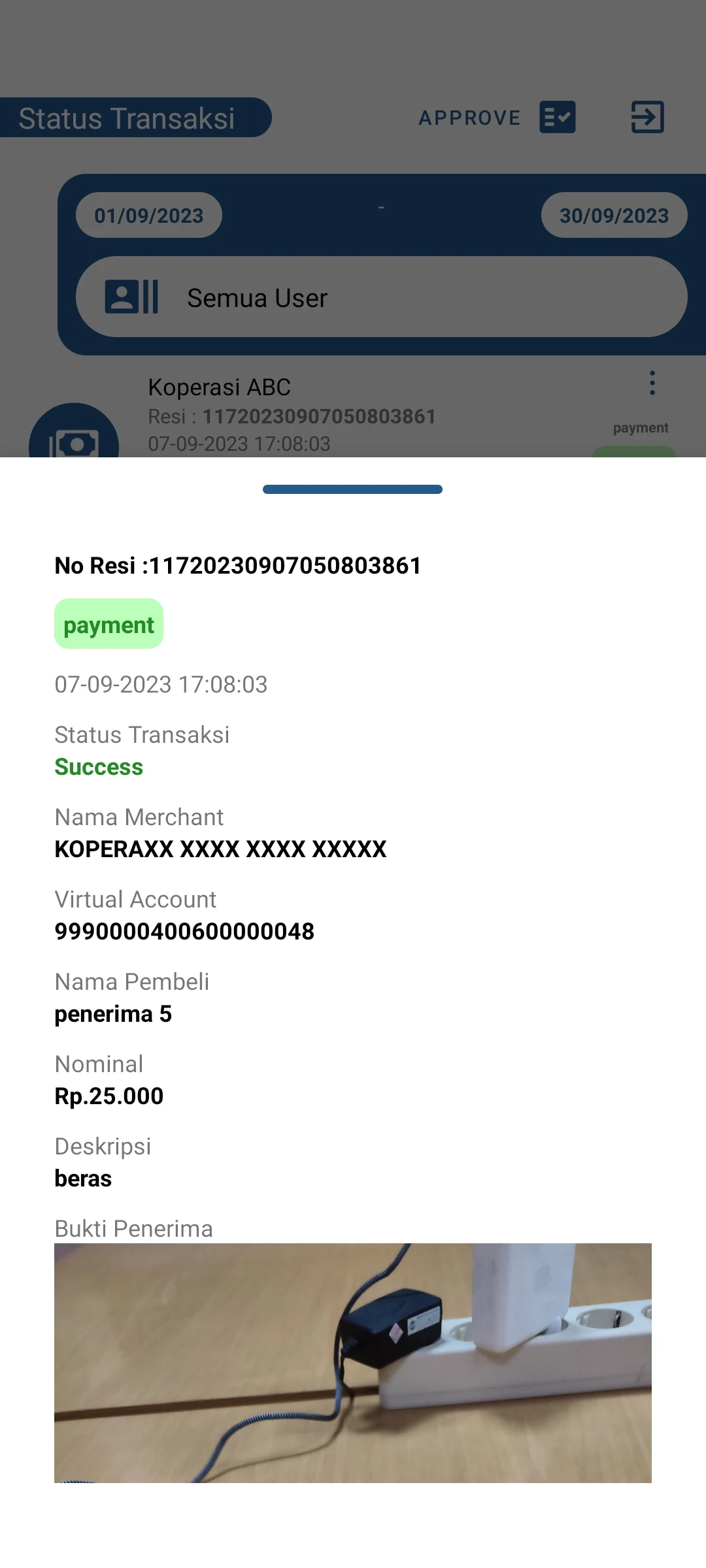 Virtual Account Mobile QR Payment
